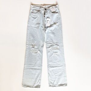 Nature Denim by KanCan High Rise Wide Leg Jeans Light Wash Size 5/26